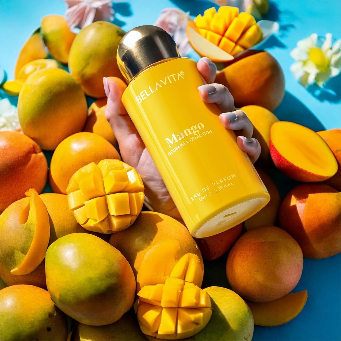 Bella Vita Gourmet Mango Eau De Parfum 100ml | Long-Lasting Unisex Perfume | Exotic Mango, Floral & Woody Notes | Premium Fragrance for Men & Women