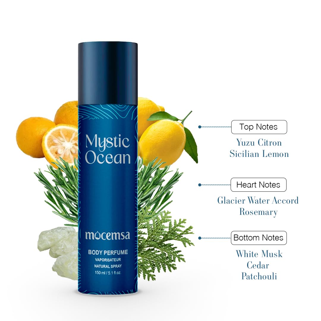 Mocemsa Mystic Ocean Pour Homme Long Lasting Luxury Body Perfume Fragrance,150ml