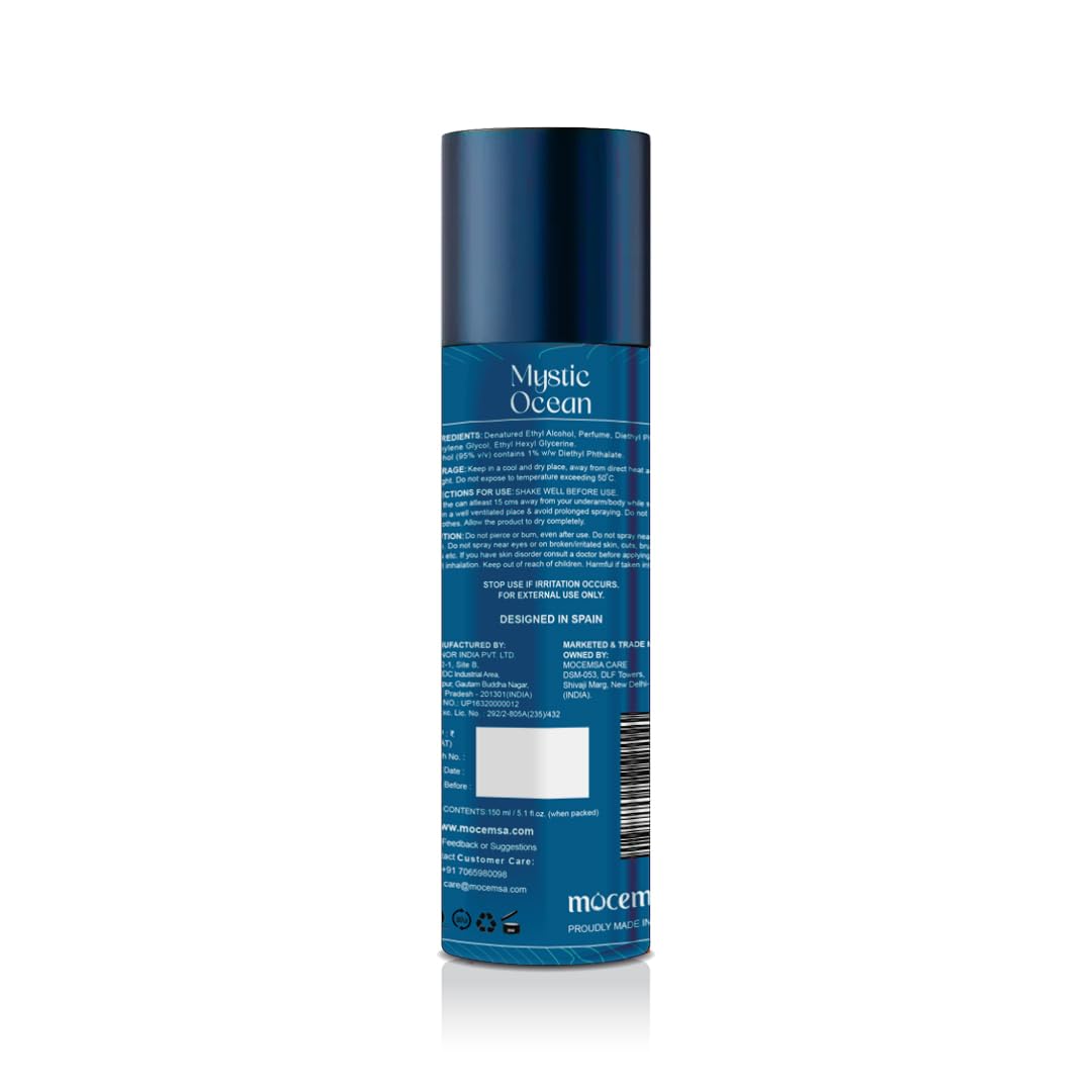 Mocemsa Mystic Ocean Pour Homme Long Lasting Luxury Body Perfume Fragrance,150ml