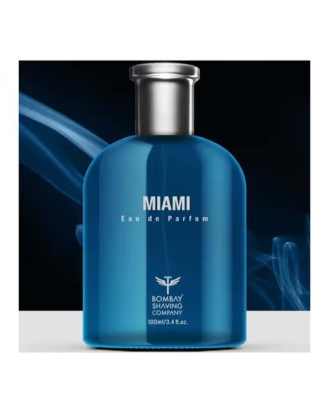 Bombay Shaving Company Miami Eau De Parfum for Men 100ml | Fresh Long-Lasting Fragrance | Premium Perfume for Men