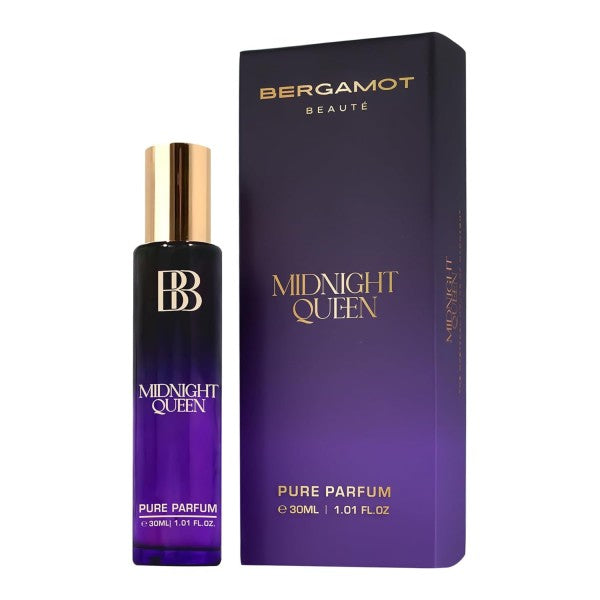 Bergamot Beaute MIDNIGHT QUEEN Pure Parfum | Orange, Caramel & Amber | 12+ Hrs Long Lasting Perfume for Women | Higher Concentration than EDP 30ML