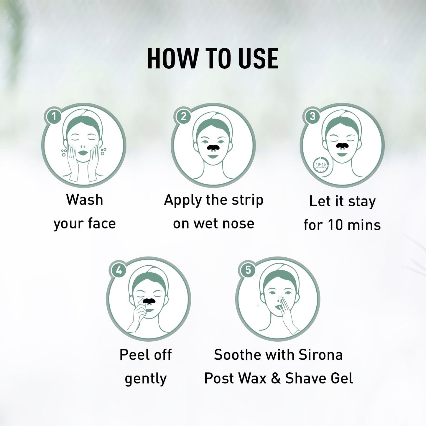 Sirona Blackhead Remover Bamboo Charcoal Nose Strips for Women – Pack of 4 | Painless & Instant Removal of Whiteheads, Blackheads, Pore Cleanser, Dirt & Oil