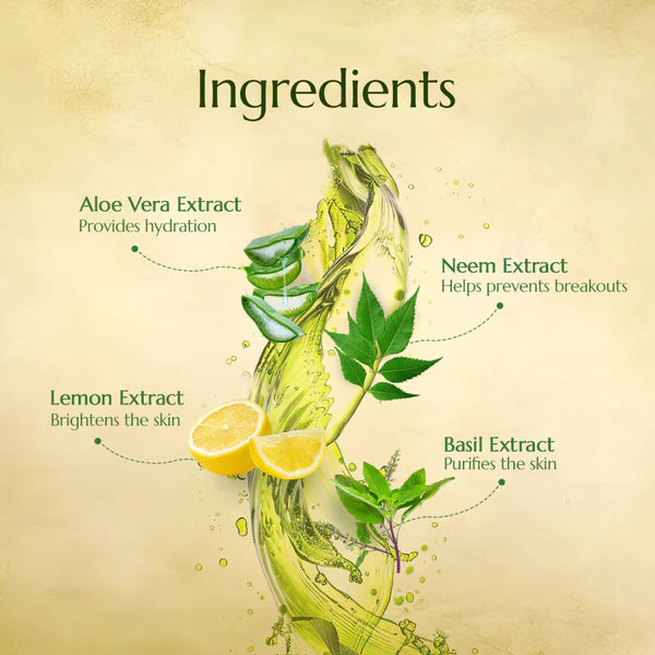 Astaberry Neem & TULSI Face Wash | Enriched with Neem, TULSII & Basil | Oil Control | 60ml
