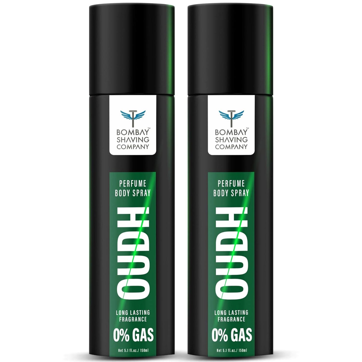 Bombay Shaving Company Oudh No Gas Body Spray Pack of 2 150ml