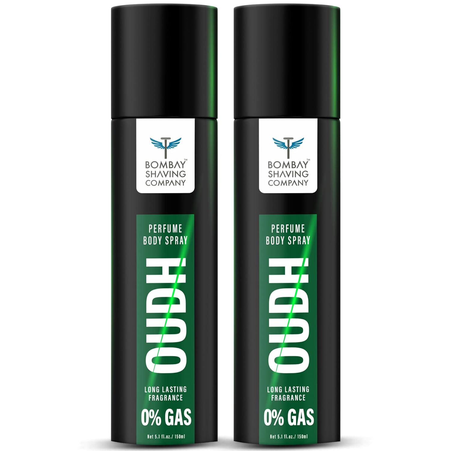 Bombay Shaving Company Oudh No Gas Body Spray Pack of 2 150ml