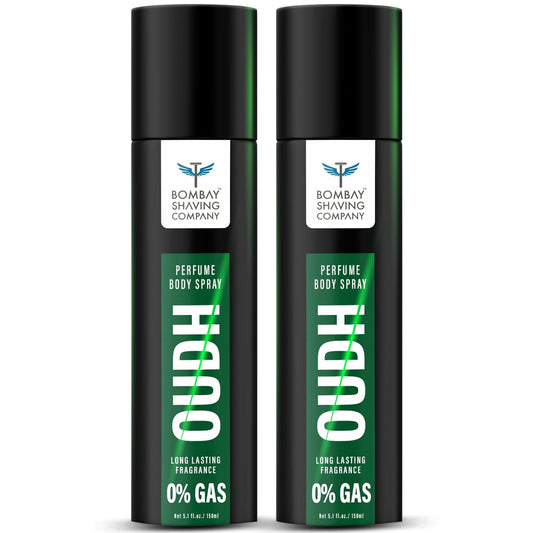Bombay Shaving Company Oudh No Gas Body Spray Pack of 2 150ml