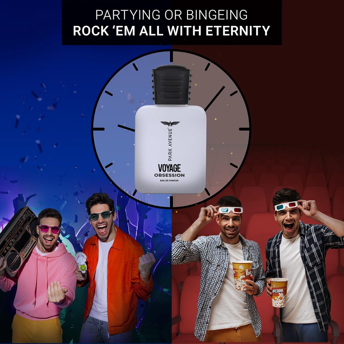 Park Avenue Voyage Obsession Signature Collection, Liquid Eau De Parfum Men, 50Ml | Long Lasting Perfume for Men | Premium Luxury Fragrance Scent | Aromatic Blend of Amber & Musk