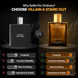 Villain Oud Luxury Masculine Perfume for Men Long Lasting Smell - 100 ml
