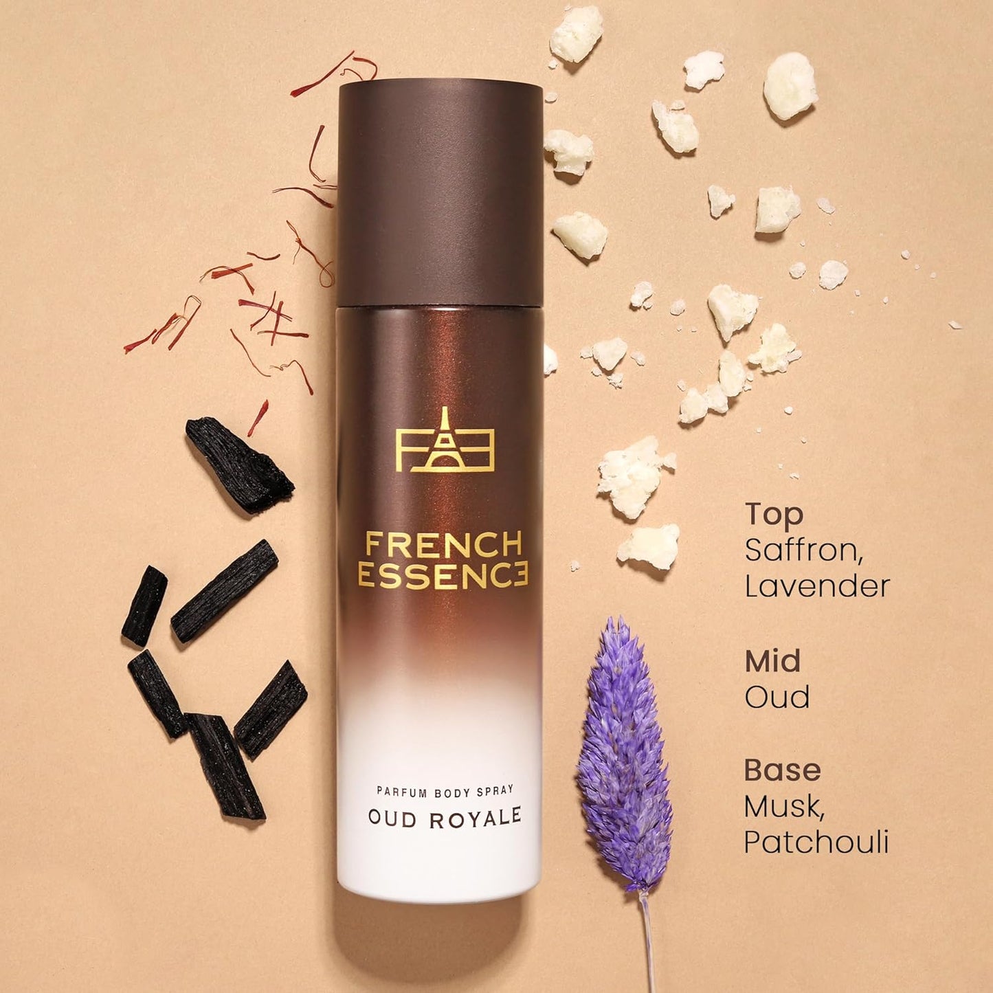 French Essence Deodorant Oud Royal, 120Ml (Combo of 3)