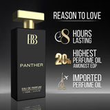 Bergamot Beaute Panther Eau De Parfum Men | Perfume For Men 100ml | Premium Long-Lasting Fragrance | Best Perfume for Men with Patchouli and Musky