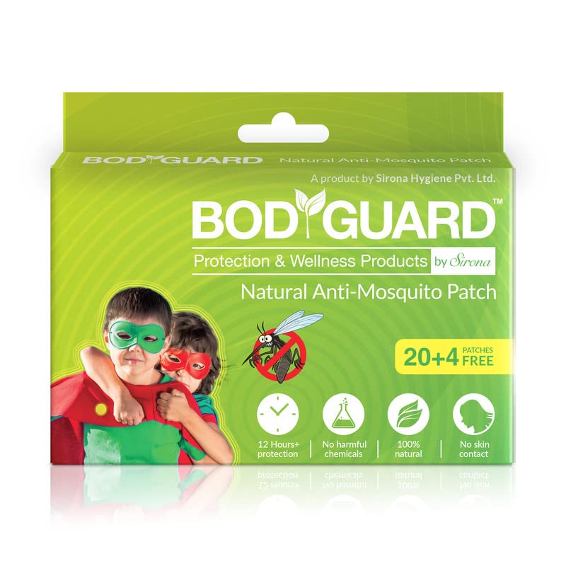 Bodyguard Natural Anti Mosquito Repellent Patches - 24 Patches