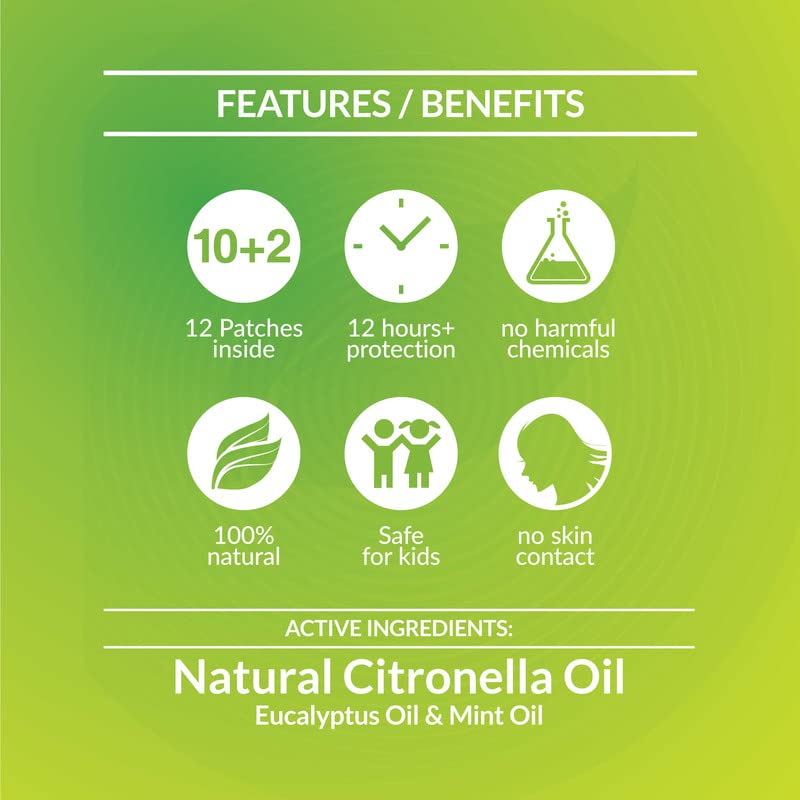 Bodyguard Natural Anti Mosquito Repellent Patches - 24 Patches