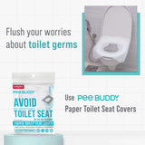 PeeBuddy Disposable Toilet Seat Covers - 40 Sheets (20 Sheets - 2 Pack) | No Direct Contact with Unhygienic Seats | Easy To Dispose | Nature Friendly | Must Have for Women and Men