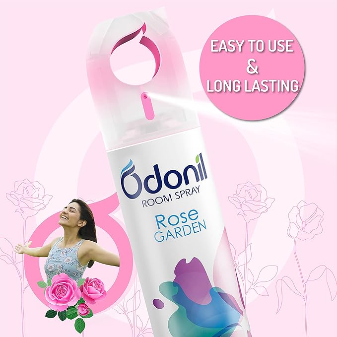Odonil Room Air Freshner Spray - 220Ml (Rose Garden)