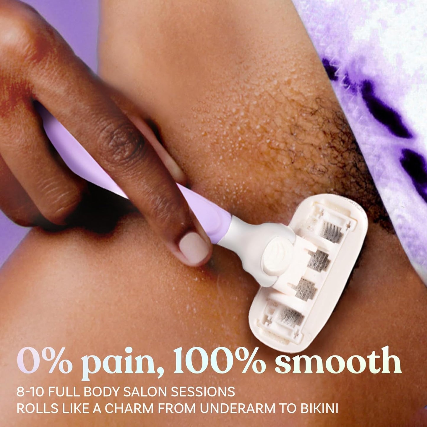 Bombae Rollplay Glow Body & Bikini Razor for Women | With 1 Refill | Roller Razor | Aloe Vera, Vitamin E & Jojoba Oil | Smooth & Hassle-Free Shave