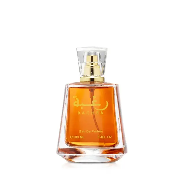 Lattafa Raghba Eau De Parfum 100ml Unisex Luxury Perfume with Vanilla Oud Fragrance and Long Lasting Scent for Men and Women.