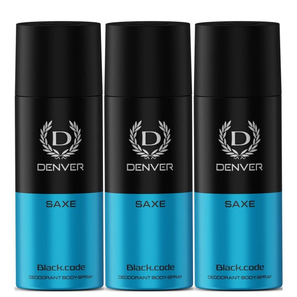 DENVER Saxe Deodorant 150ML(Pack of 3) | Long Lasting Deo for Men & Boys
