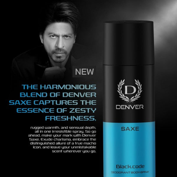 DENVER Saxe Deodorant 150ML(Pack of 3) | Long Lasting Deo for Men & Boys