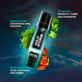 Wild Stone Intense Storm Long Lasting No Gas Deodorant for Men, 120 ml