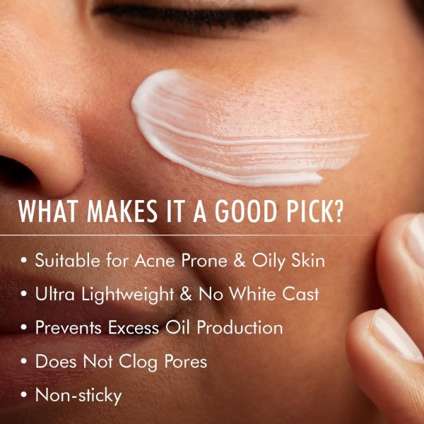 mCaffeine Sun Fix Ultra Light 1% Hyaluronic Acid Matcha Tea Sunscreen for All Skin Type Spf 50+ & Pa++++ Uva-Uvb & Blue Light Protection|No White Cast|Controls Oil|Non-Sticky|Fragrance Free - 50Ml