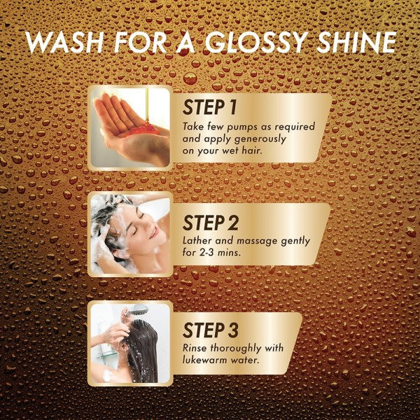 Streax Serum Shine Shampoo, 240 ml for Frizzy and Dry Hair | Paraben-Free With Silicon Boosters & Vit B5 | Controls Frizz, for Smooth & Shiny Hair