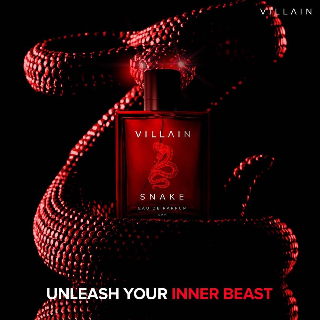 Villain Snake Luxury Perfume for Men Long Lasting Smell 100 ml | Gift For Man Premium Fragrance Day To Night Eau De Parfum