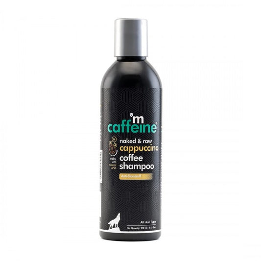 mCaffeine Anti Dandruff Shampoo for Women & Men | Shampoo for Dry Scalp & Dandruff | Goodness of Coffee, Natural AHA & Cinnamon | SLS & Paraben Free - 250ml