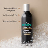 mCaffeine Anti Dandruff Shampoo for Women & Men | Shampoo for Dry Scalp & Dandruff | Goodness of Coffee, Natural AHA & Cinnamon | SLS & Paraben Free - 250ml