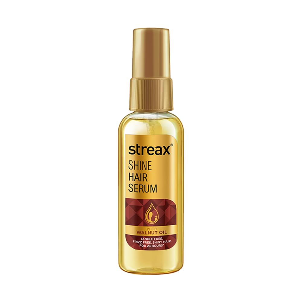 Streax Hair Colour Dark Brown 3 (120ml x 2) + Streax Walnut Hair Serum 90ml Combo | Long-Lasting Hair Color & Hair Smoothening Care