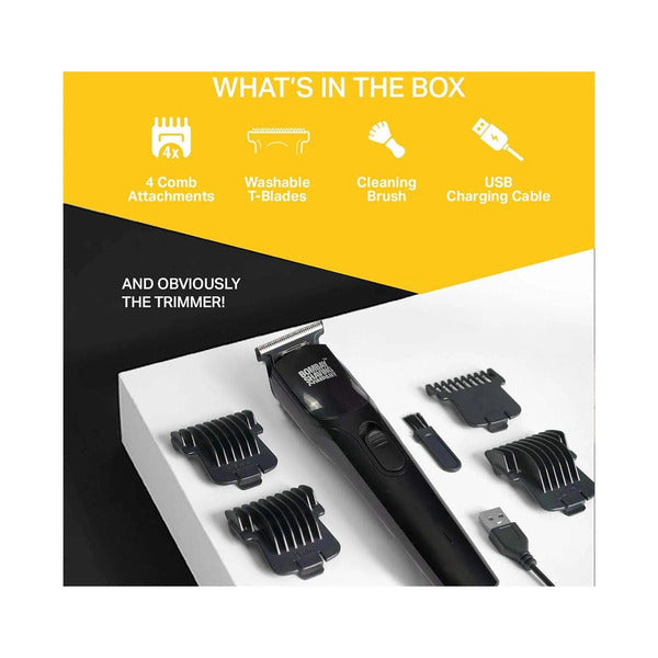 Bombay Shaving Company Power Play Trimmer For Men Trimmer 75 min Runtime 5 Length Settings (Black)