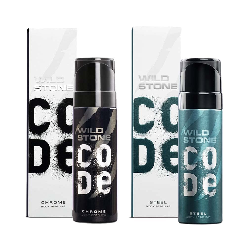 Wild Stone Code Steel And Chrome,Pack Of 2 (120Ml Each)