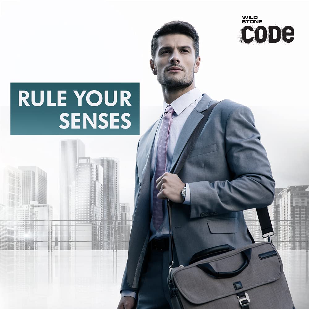 Wild Stone Code Steel Long Lasting No Gas Body Perfume For Men, Pack Of 2 (120Ml Each), Spray