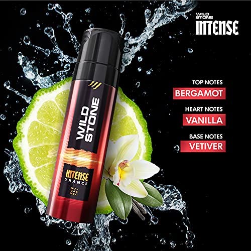 Wild Stone Intense Trance No Gas Mens Deodorant, Long Lasting Body Spray for Men, 120ml