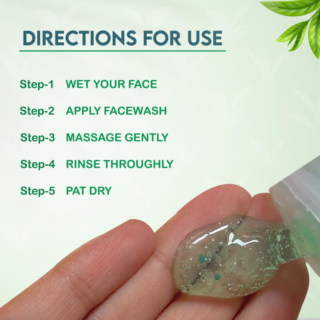 Jovees Herbal Tea Tree Oil Control Face Wash for Oily & Sensitive Skin,50ml