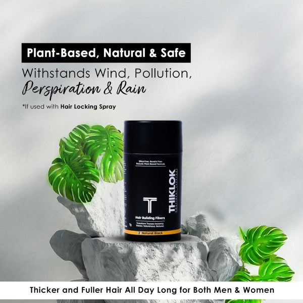 THIKLOK HAIR BUILDING FIBERS- BLACK 3.5gm