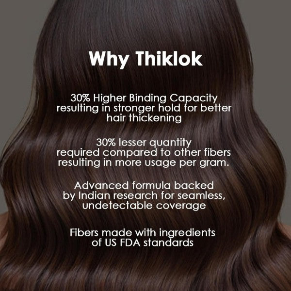 THIKLOK HAIR BUILDING FIBERS- BLACK 3.5gm