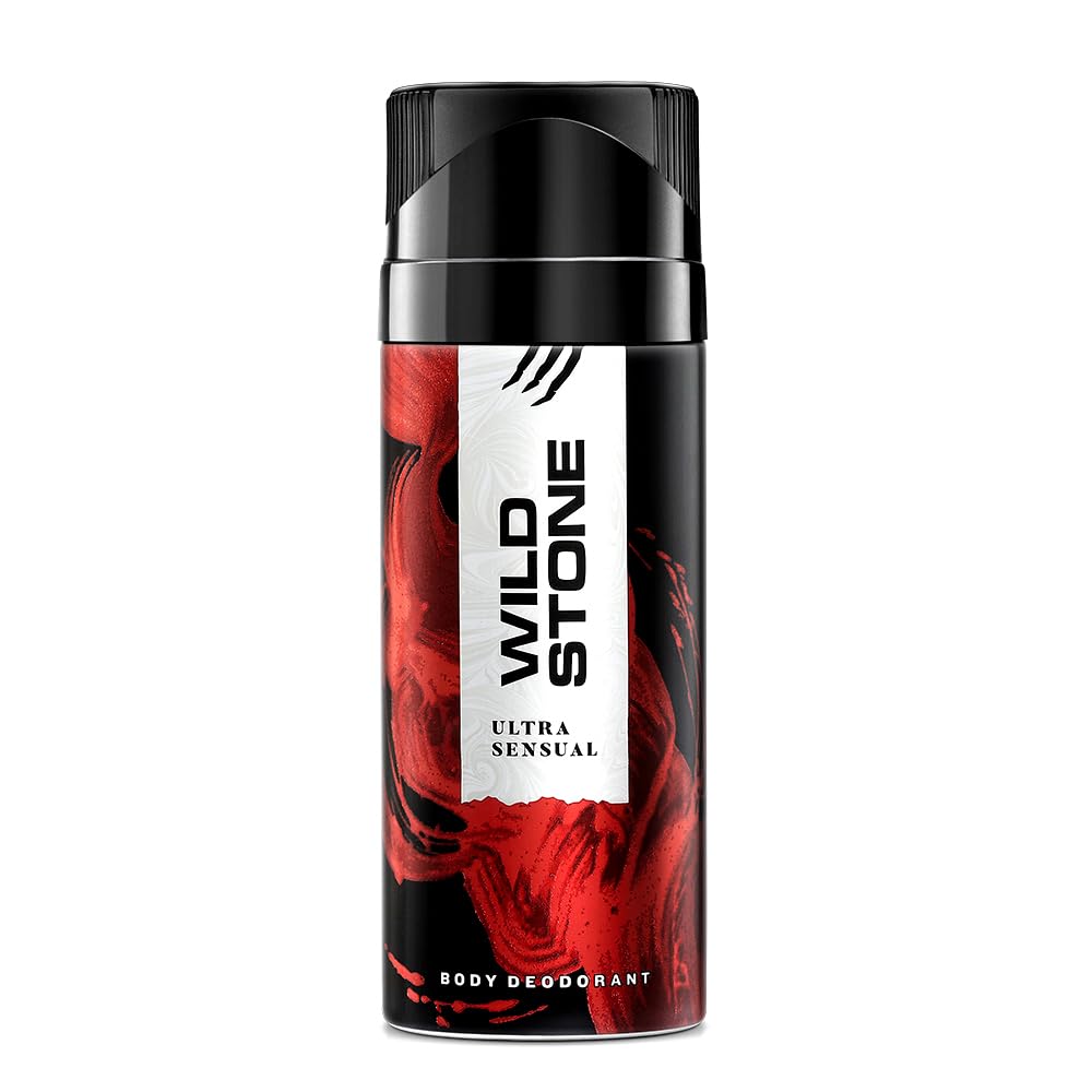 Wild Stone Ultra Sensual Long Lasting Body Deodorant Spray For Men, 150 Ml
