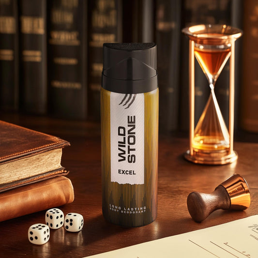 Wild Stone Excel Deodorant for Men, 150ml(Pack of 3) | Best Deo for Office | A Long-Lasting Body Spray for Men | Excel Body Spray with Woody Fragrance